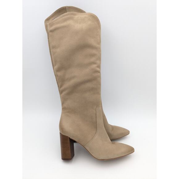Dolce Vita Tan Heeled Boots - Picture 3 of 15